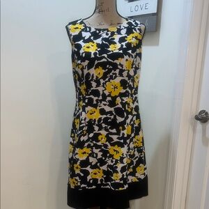 Ronni Nicole Floral Mini Dress - Yellow and Black